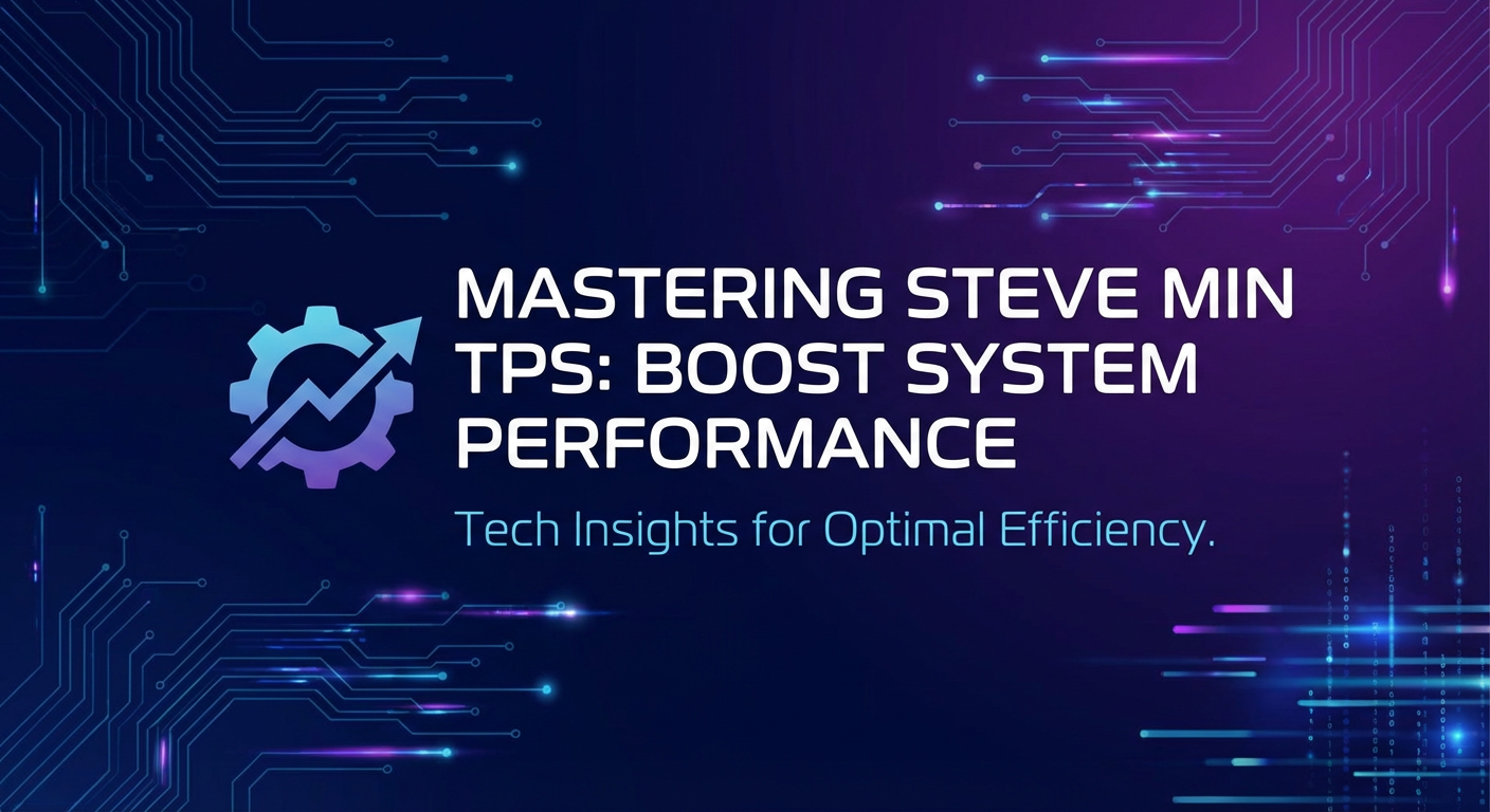Mastering Steve Min TPS: Boost System Performance