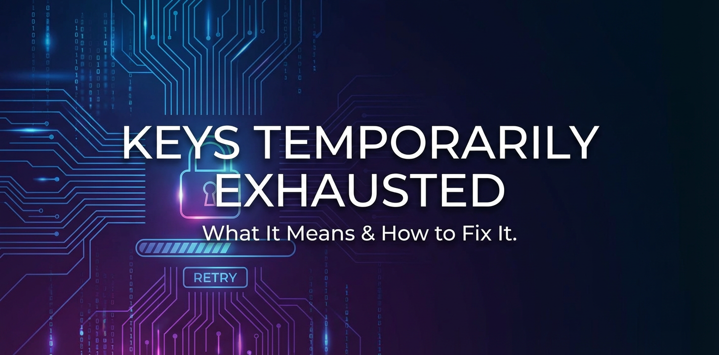 'Keys Temporarily Exhausted': What It Means & How to Fix