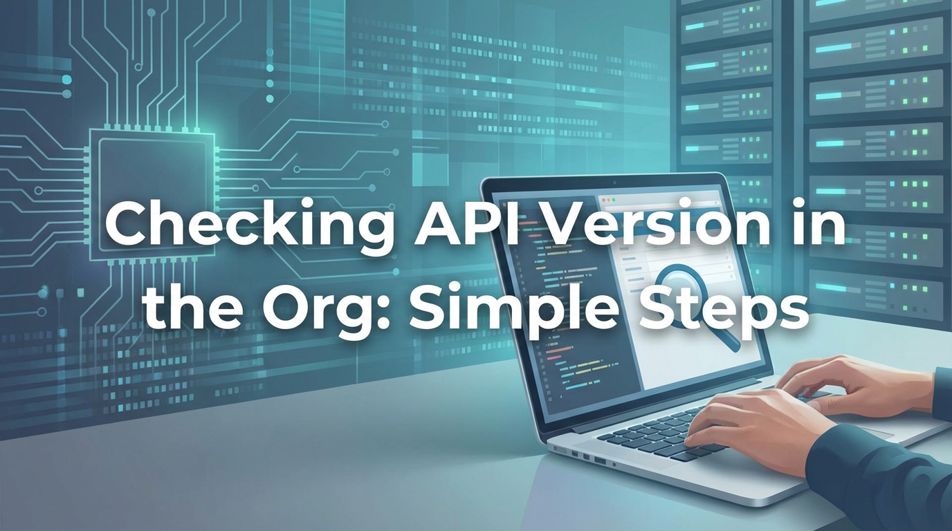 Checking API Version in the Org: Simple Steps