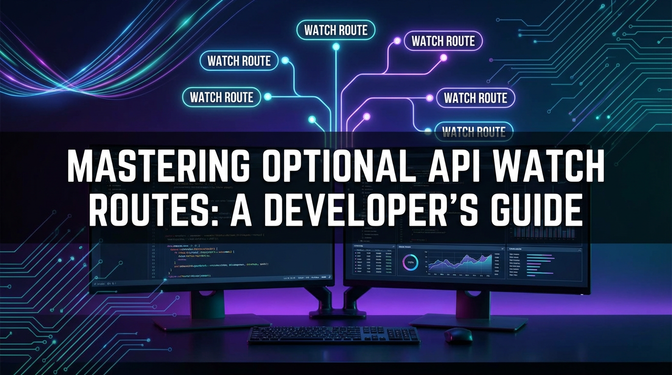 Mastering Optional API Watch Routes: A Developer's Guide