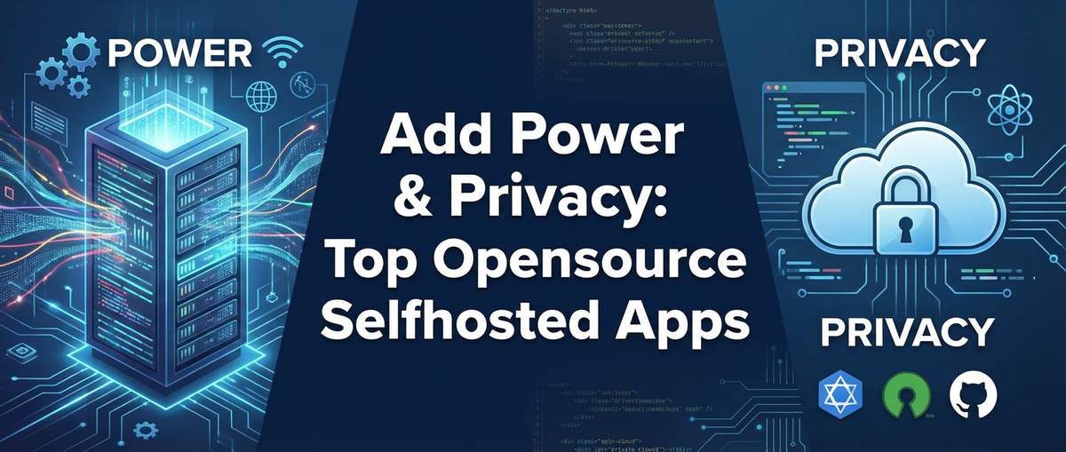 Add Power & Privacy: Top Opensource Selfhosted Apps