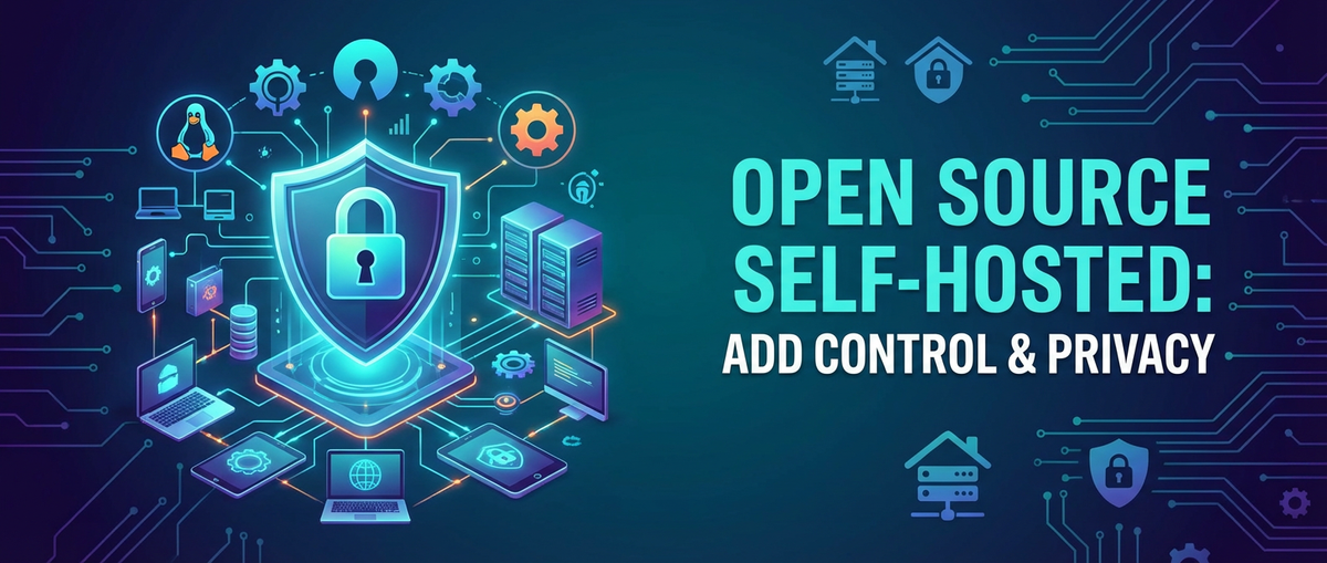 Opensource Selfhosted: Add Control & Privacy