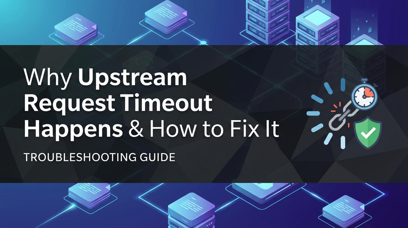 Why Upstream Request Timeout Happens & How to Fix It