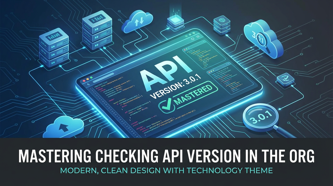 Mastering Checking API Version in the Org