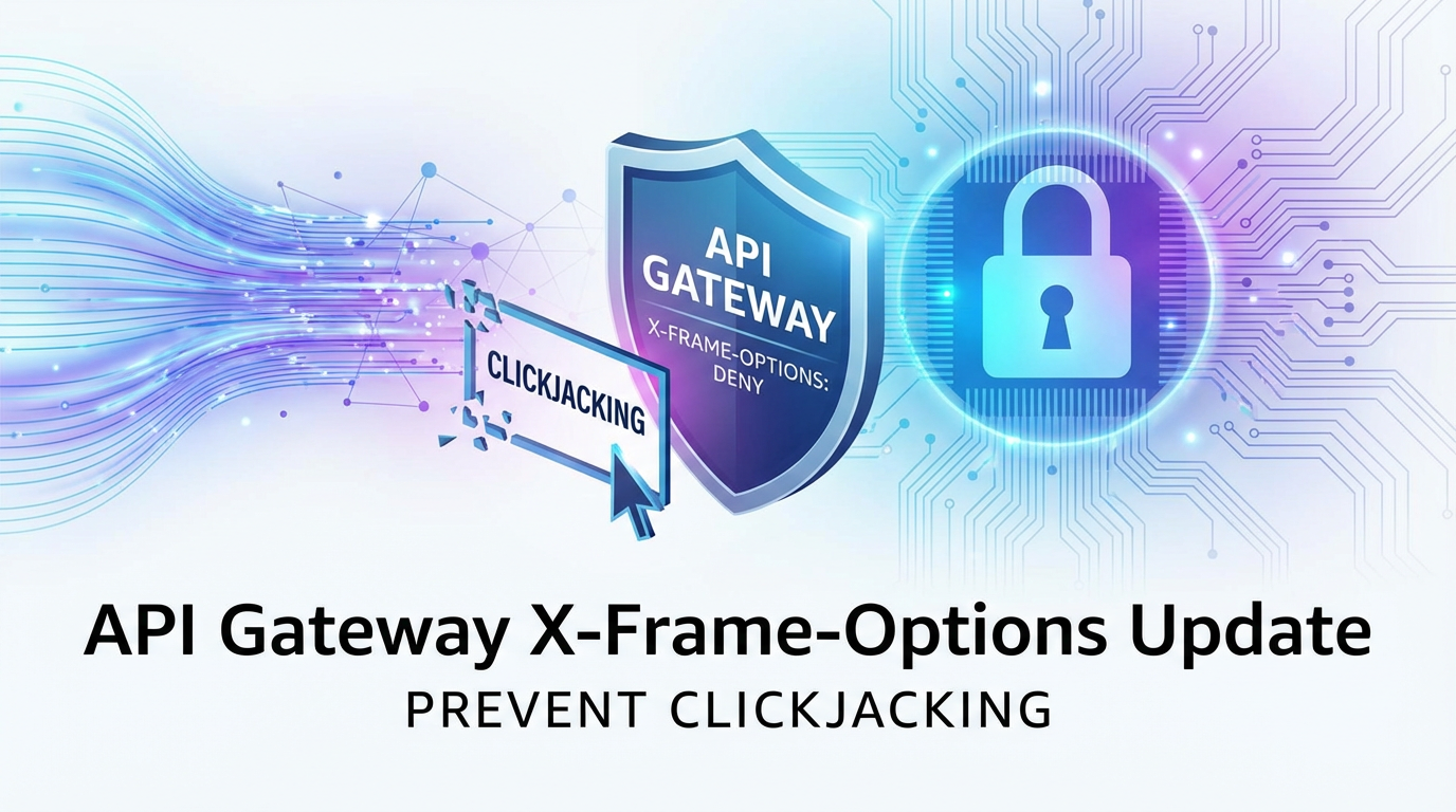API Gateway X-Frame-Options Update: Prevent Clickjacking