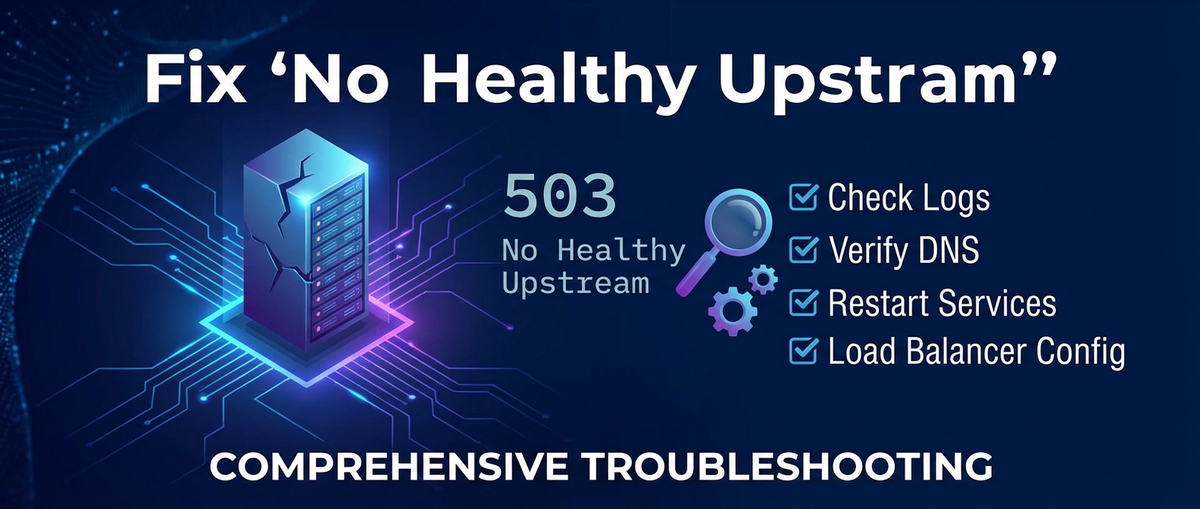 Fix 'No Healthy Upstream': Comprehensive Troubleshooting