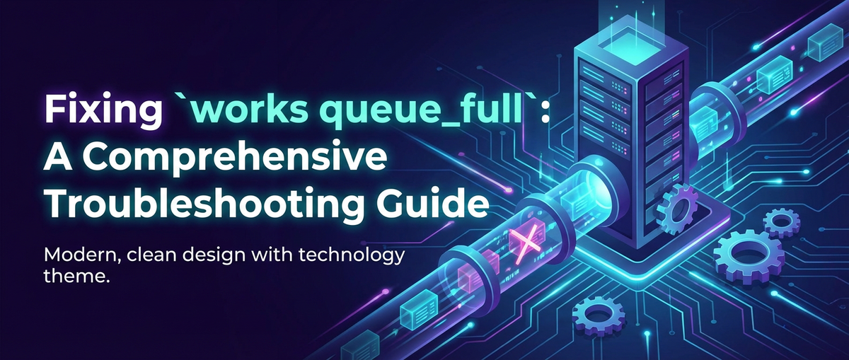 Fixing `works queue_full`: A Comprehensive Troubleshooting Guide