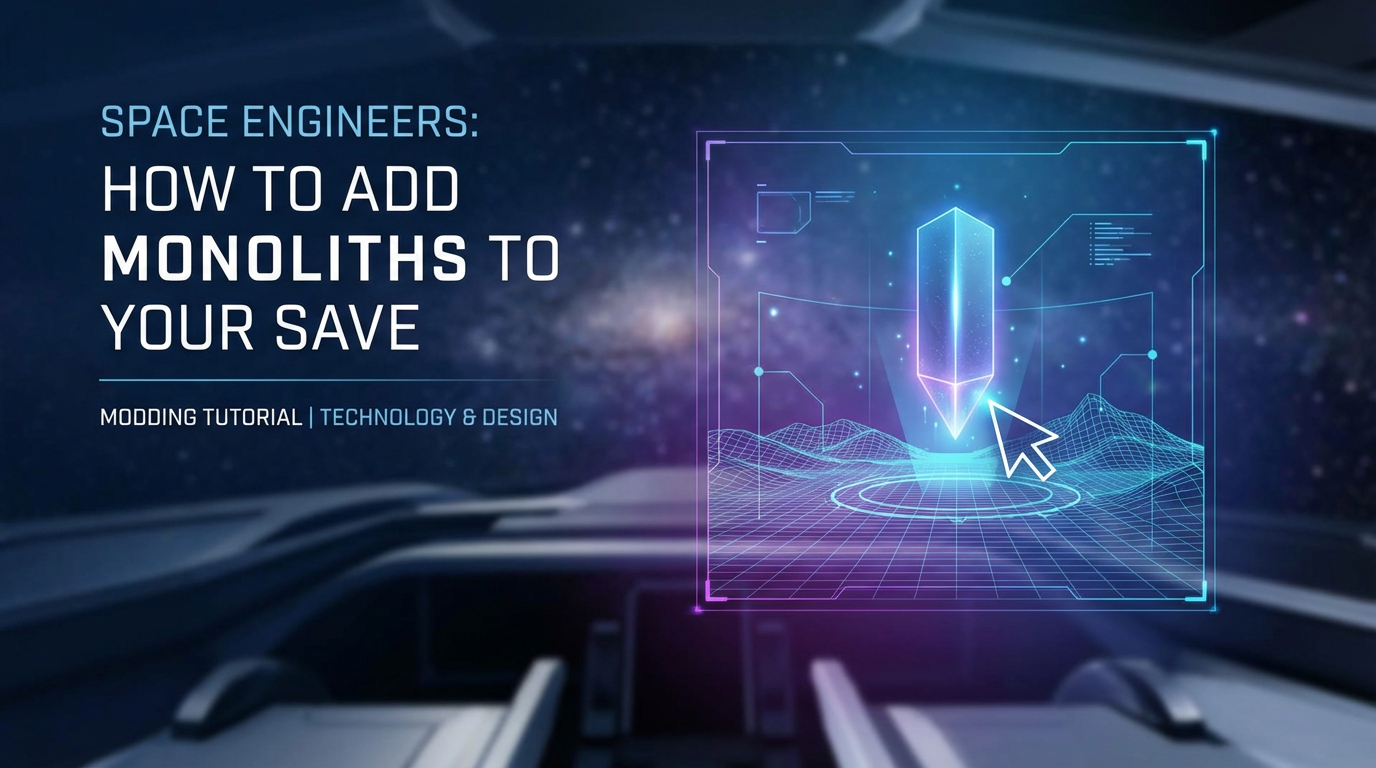 Space Engineers: How to Add Monoliths to Your Save