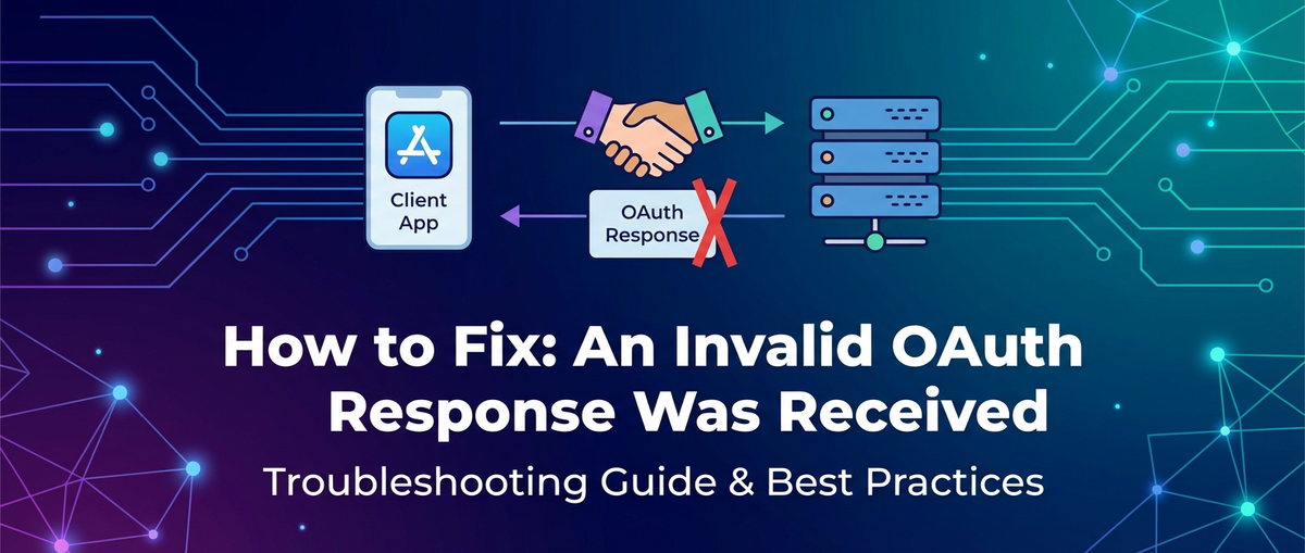 How to Fix: An Invalid OAuth Response Was Received