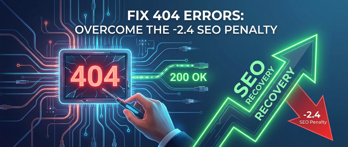 Fix 404 Errors: Overcome the -2.4 SEO Penalty