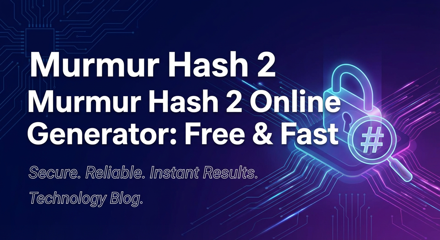 Murmur Hash 2 Online Generator: Free & Fast