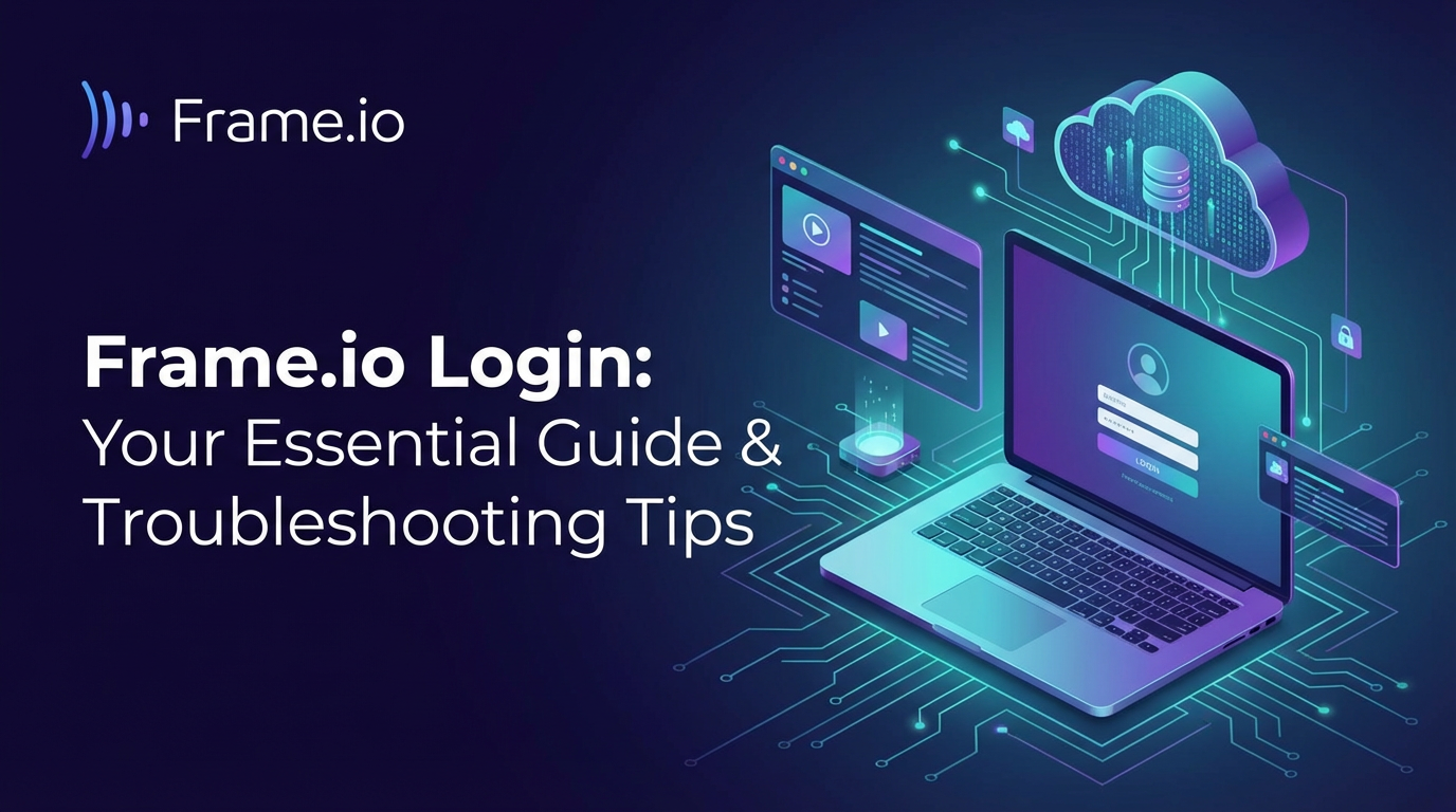 Frame.io Login: Your Essential Guide & Troubleshooting Tips