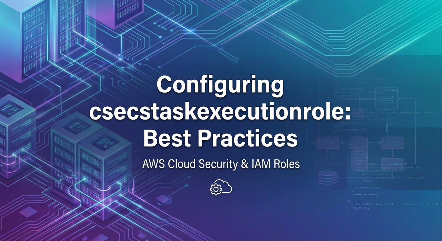 Configuring csecstaskexecutionrole: Best Practices