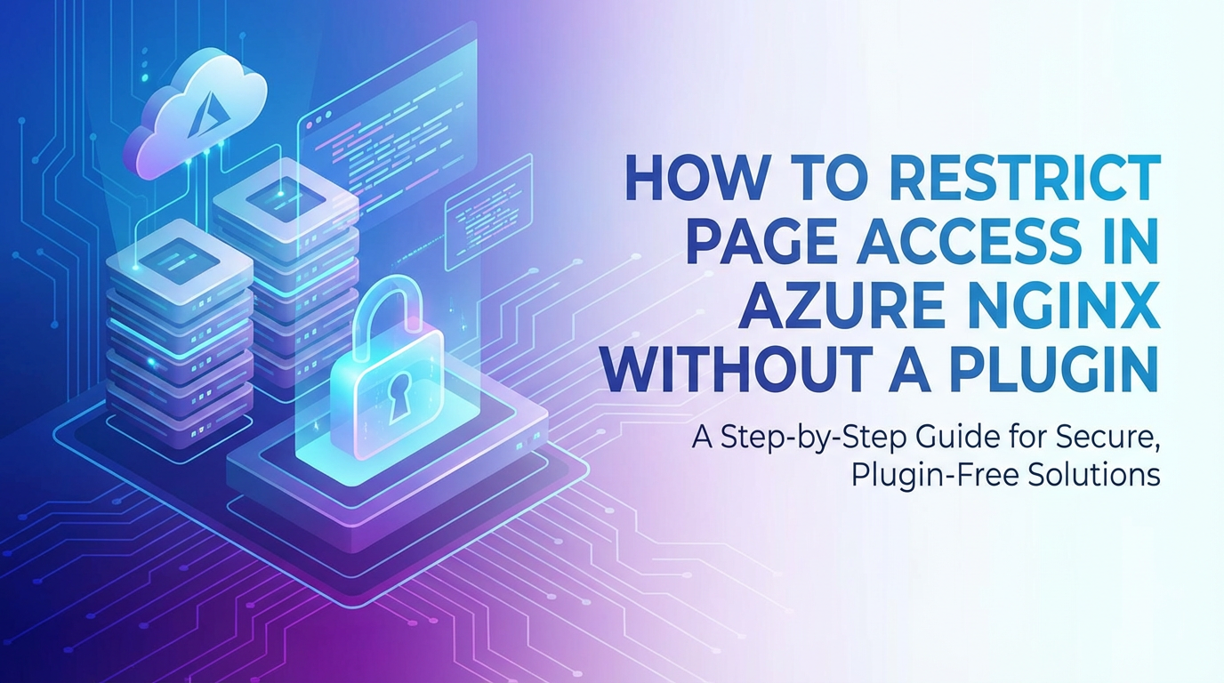 How to Restrict Page Access in Azure Nginx Without a Plugin