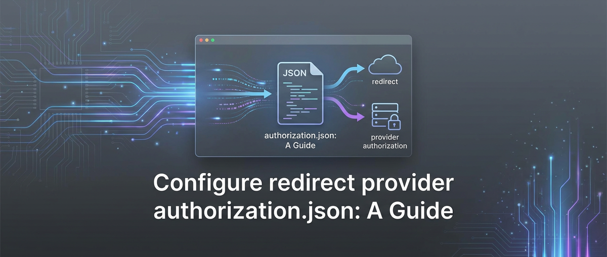 Configure redirect provider authorization.json: A Guide