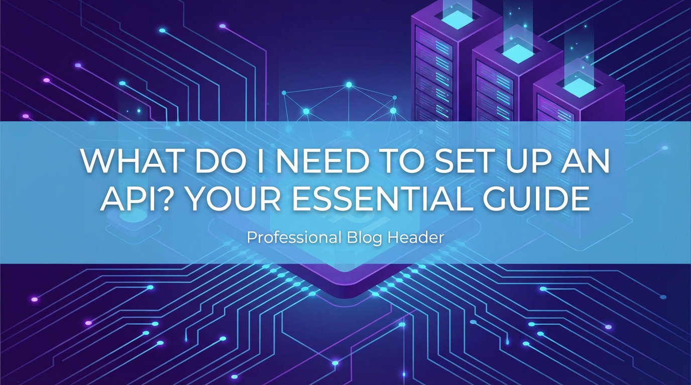 What Do I Need to Set Up an API? Your Essential Guide