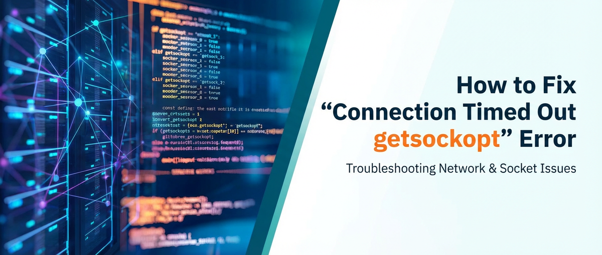 How to Fix 'Connection Timed Out getsockopt' Error