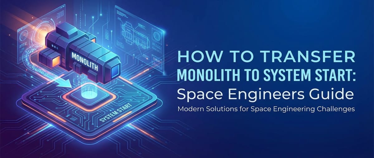How to Transfer Monolith to System Start in Space Engineers
