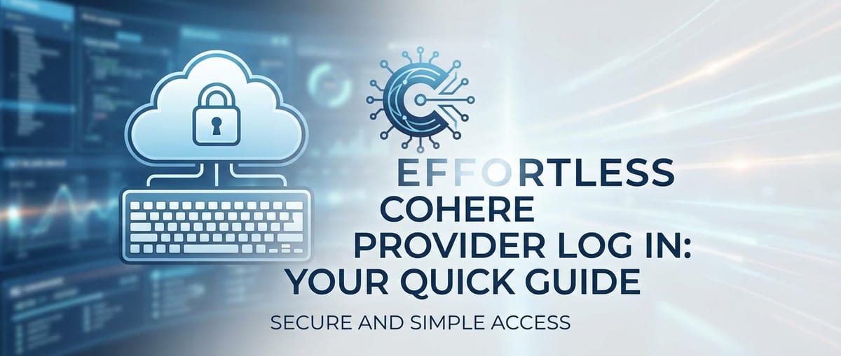 Effortless Cohere Provider Log In: Your Quick Guide