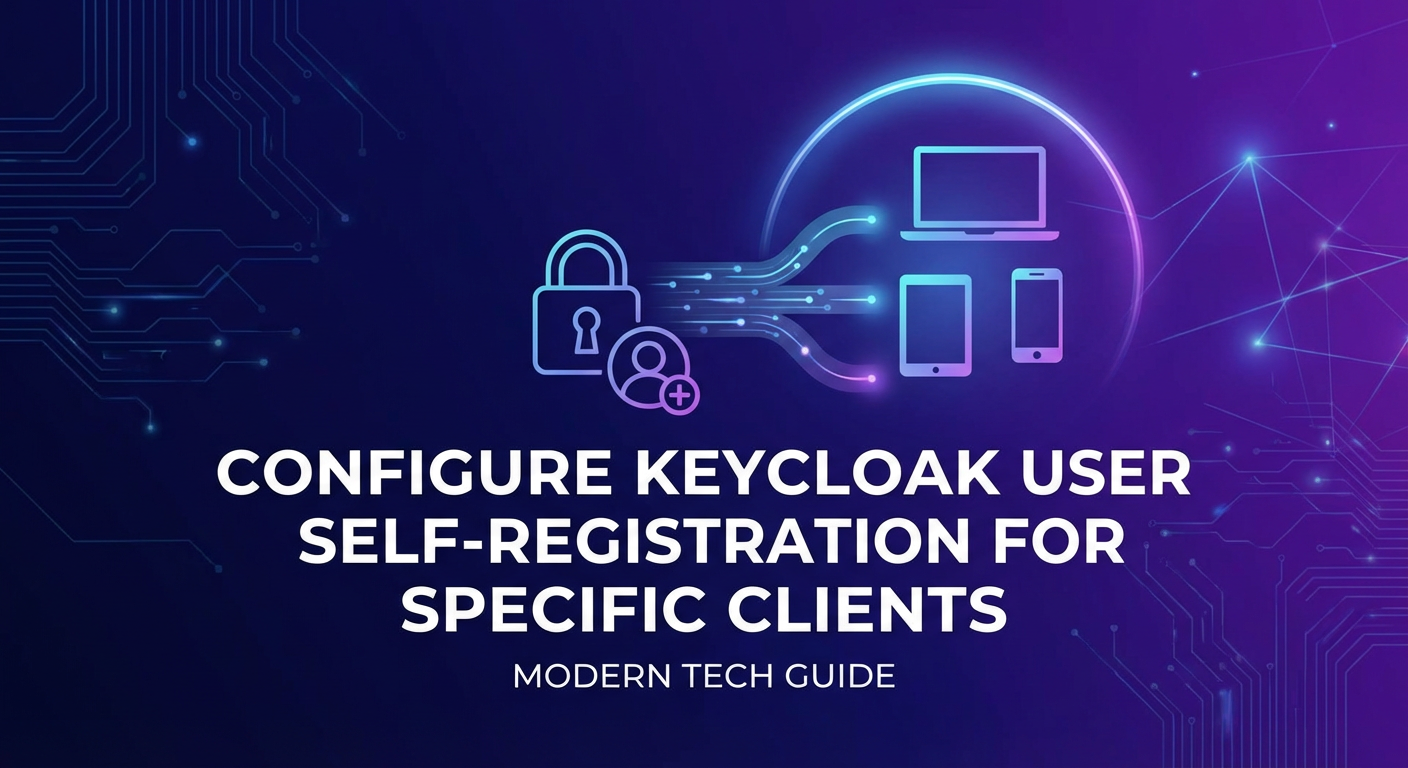 Configure Keycloak User Self-Registration for Specific Clients