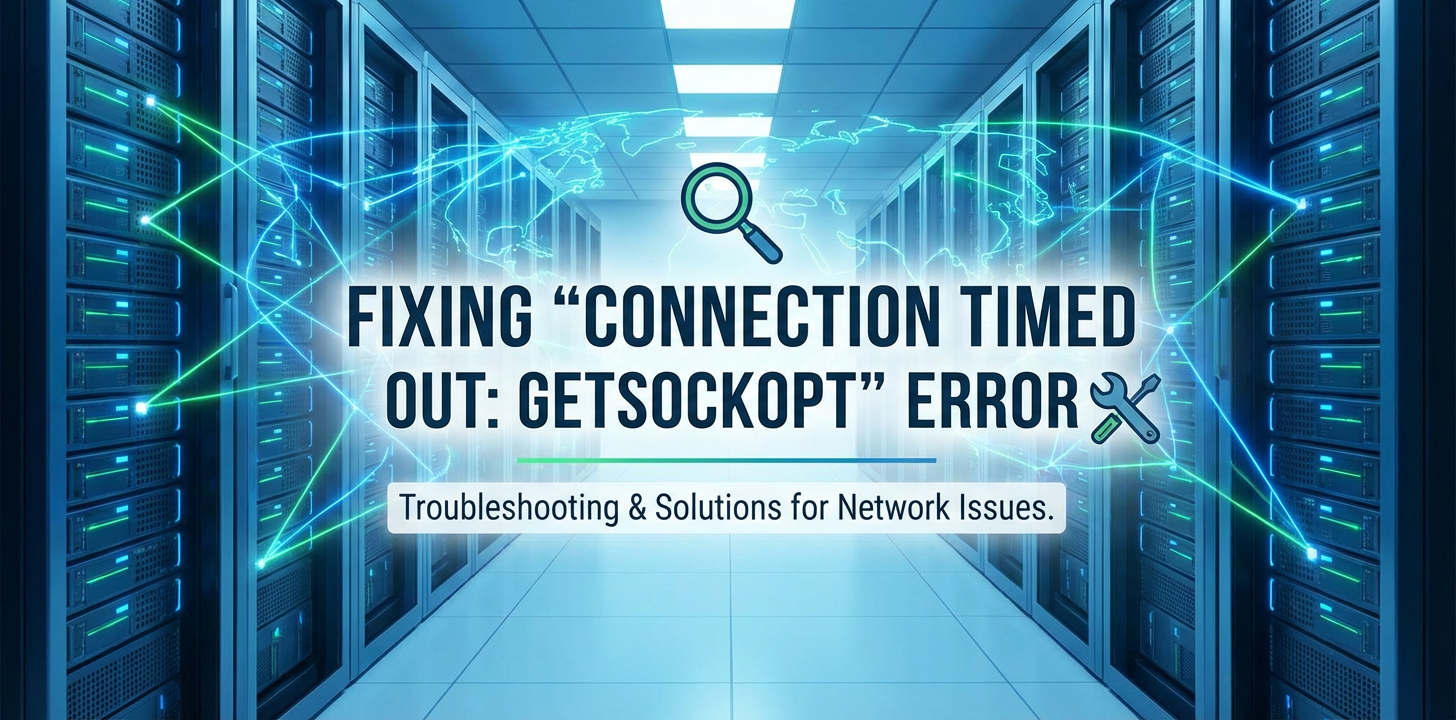 Fixing 'Connection Timed Out: Getsockopt' Error