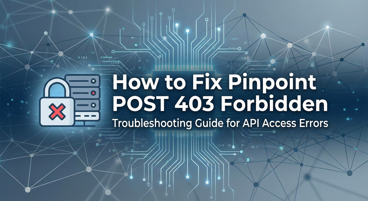 How to Fix Pinpoint POST 403 Forbidden