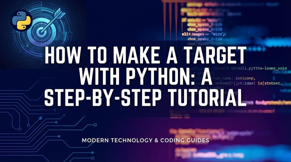 How to Make a Target with Python: A Step-by-Step Tutorial