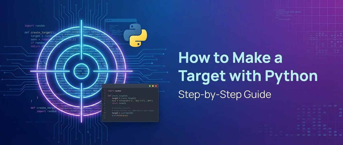 How to Make a Target with Python: Step-by-Step Guide