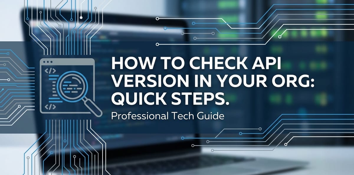 How to Check API Version in Your Org: Quick Steps