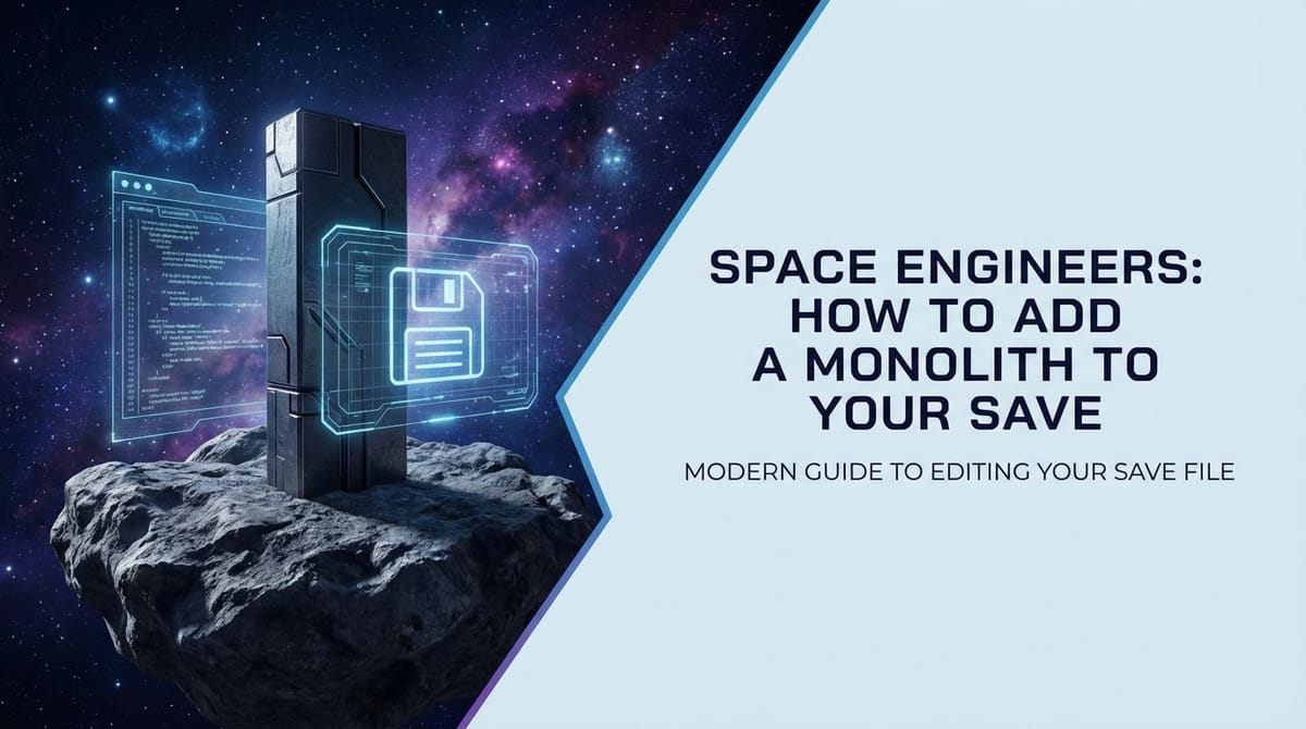 Space Engineers: How to Add Monolith to Your Save
