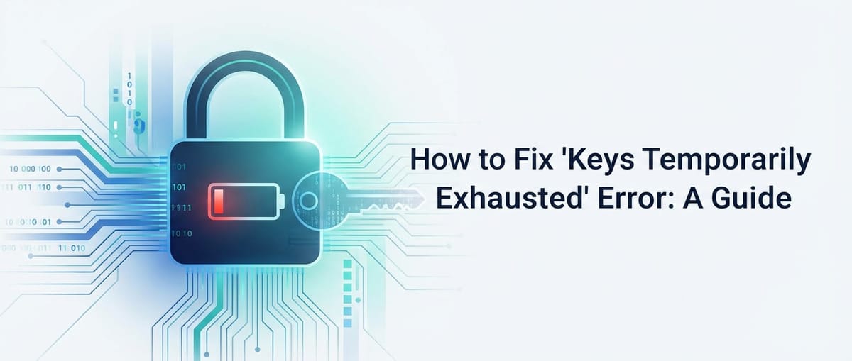 How to Fix 'Keys Temporarily Exhausted' Error: A Guide