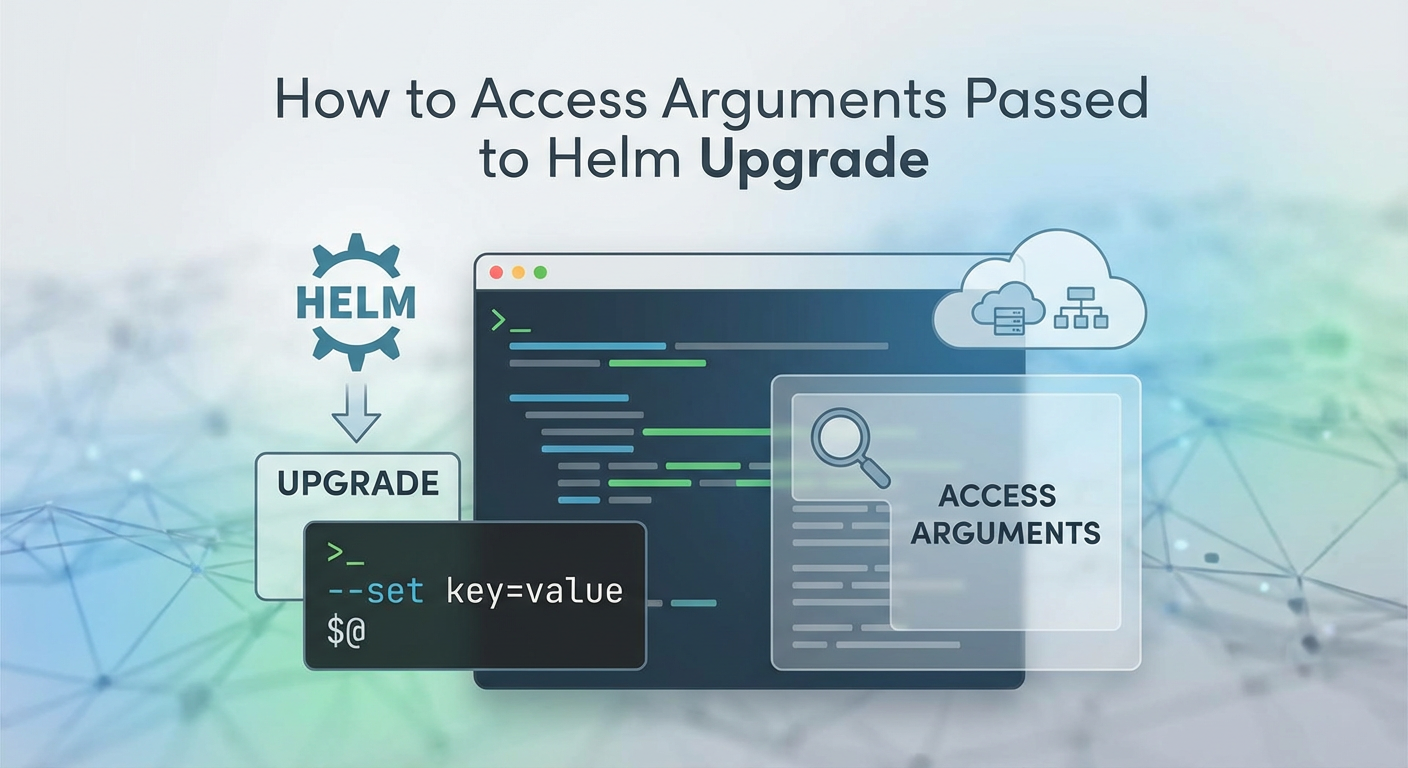 How to Access Arguments Passed to Helm Upgrade