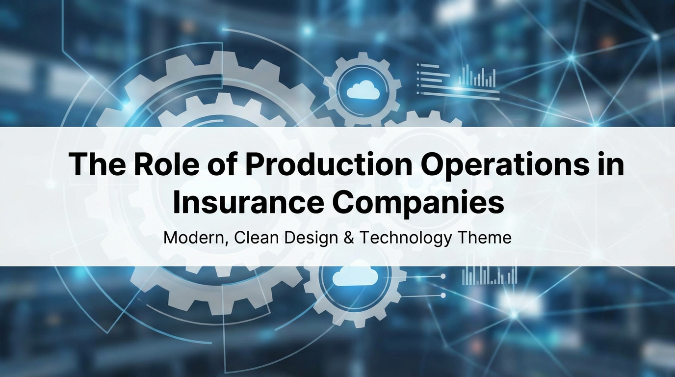 The Role of Production Operations in Insurance Companies
