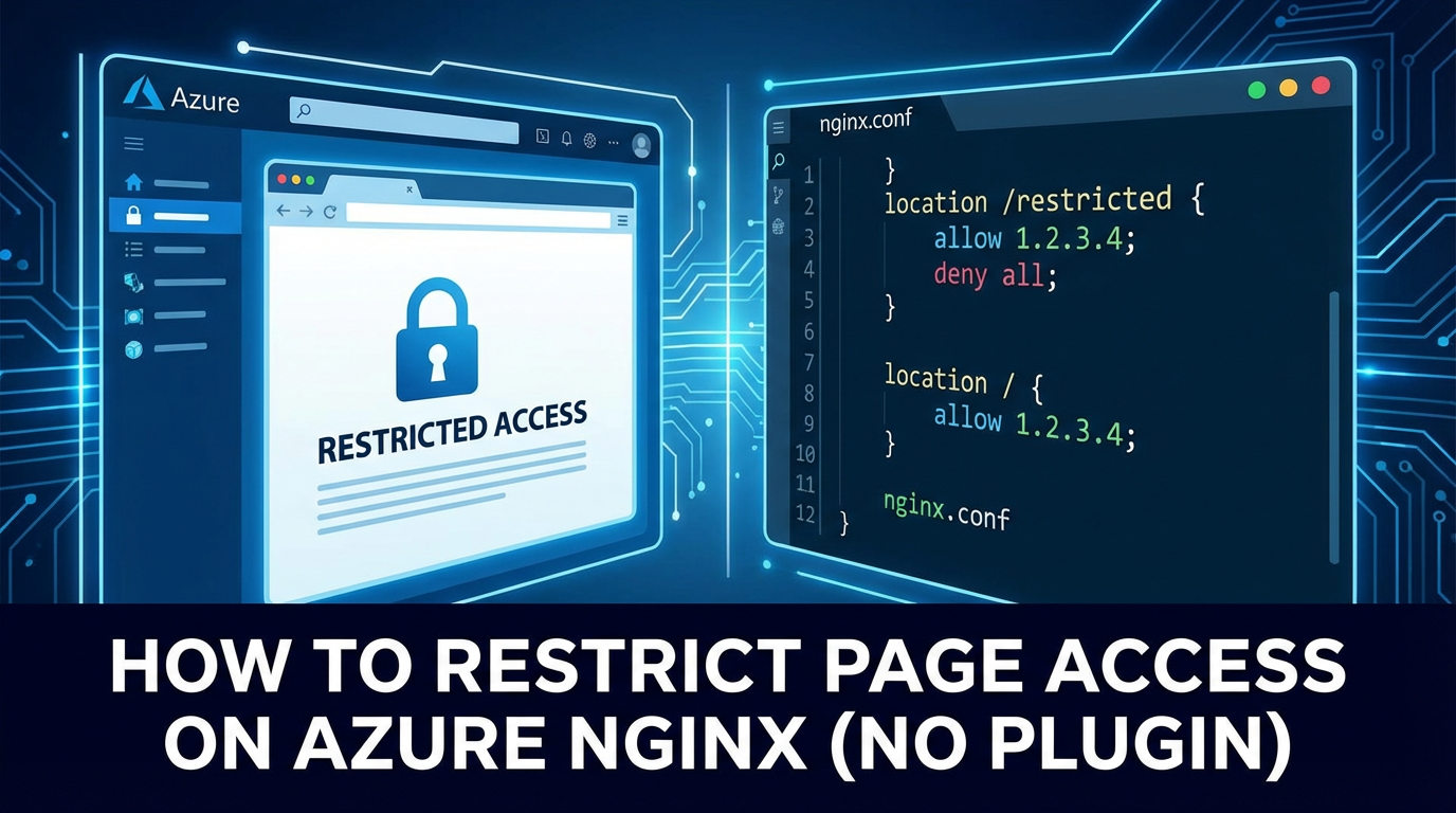 How to Restrict Page Access on Azure Nginx (No Plugin)