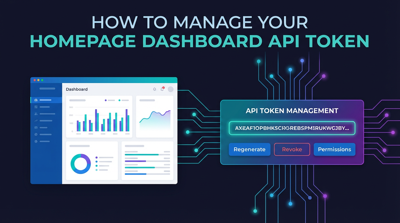 How to Manage Your Homepage Dashboard API Token