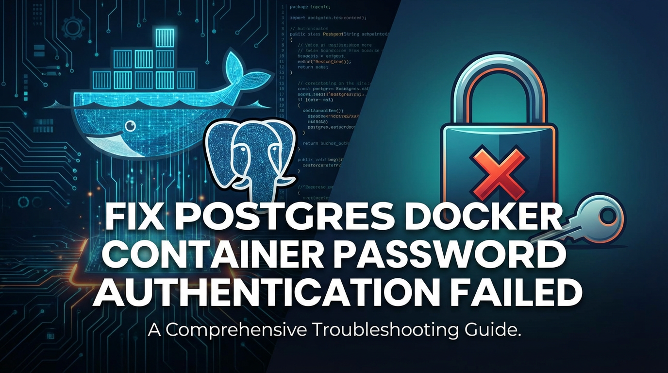 Fix Postgres Docker Container Password Authentication Failed
