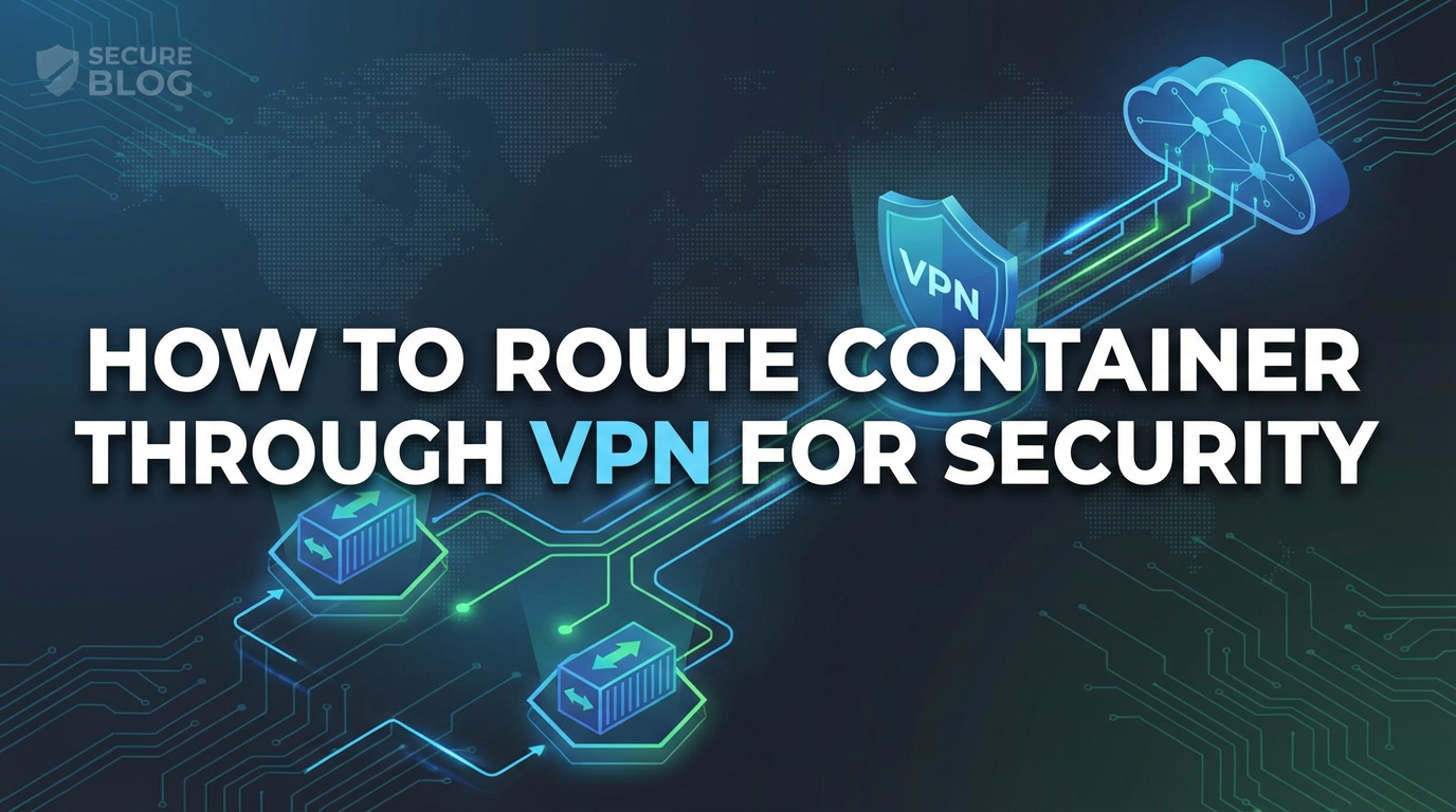 How to Route Container Through VPN for Security