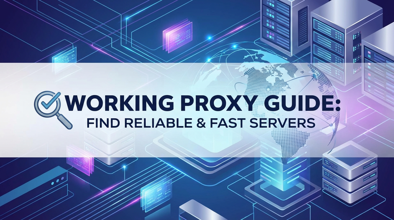 Working Proxy Guide: Find Reliable & Fast Servers