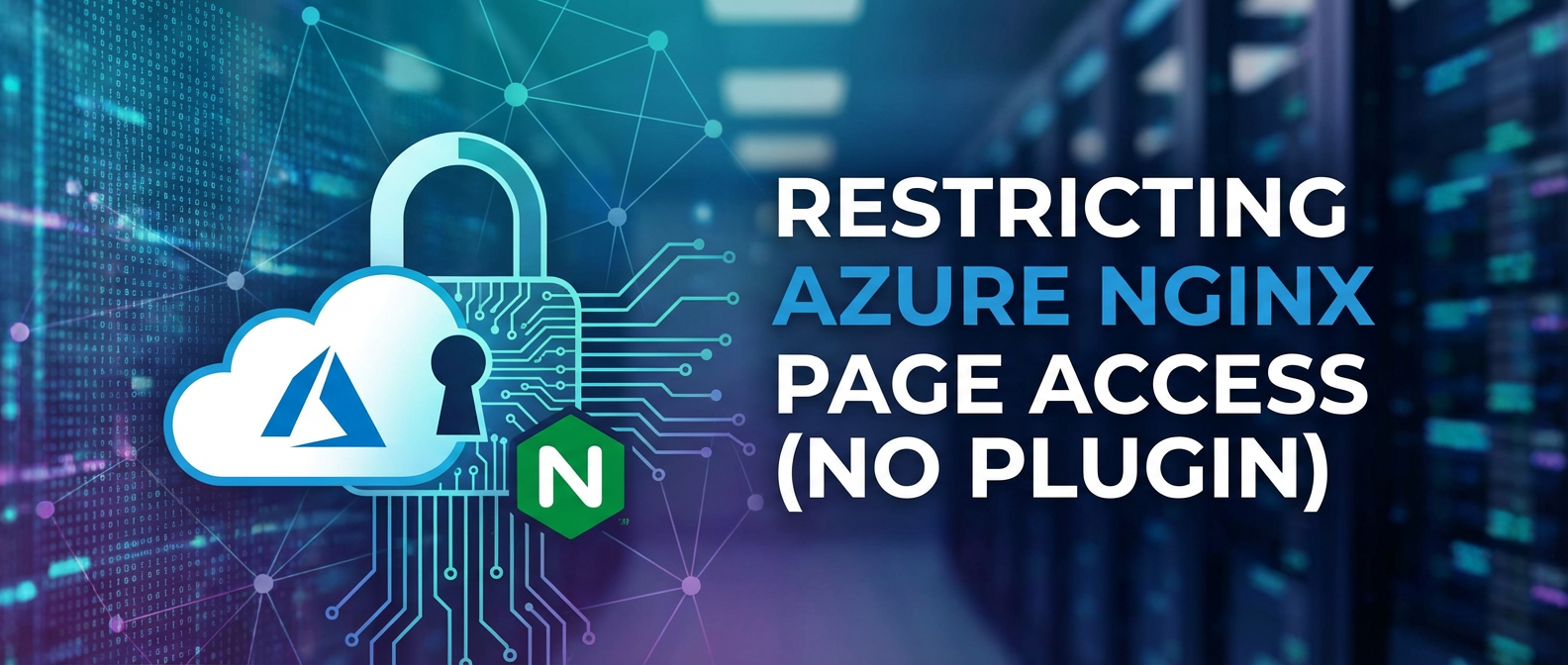 How to Restrict Azure Nginx Page Access (No Plugin)