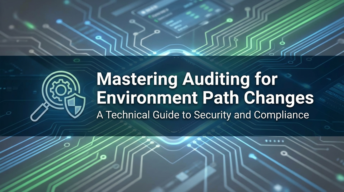 Mastering Auditing for Environment Path Changes