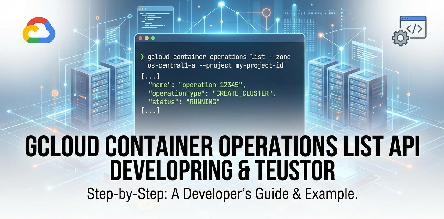 Step-by-Step: gcloud container operations list api example