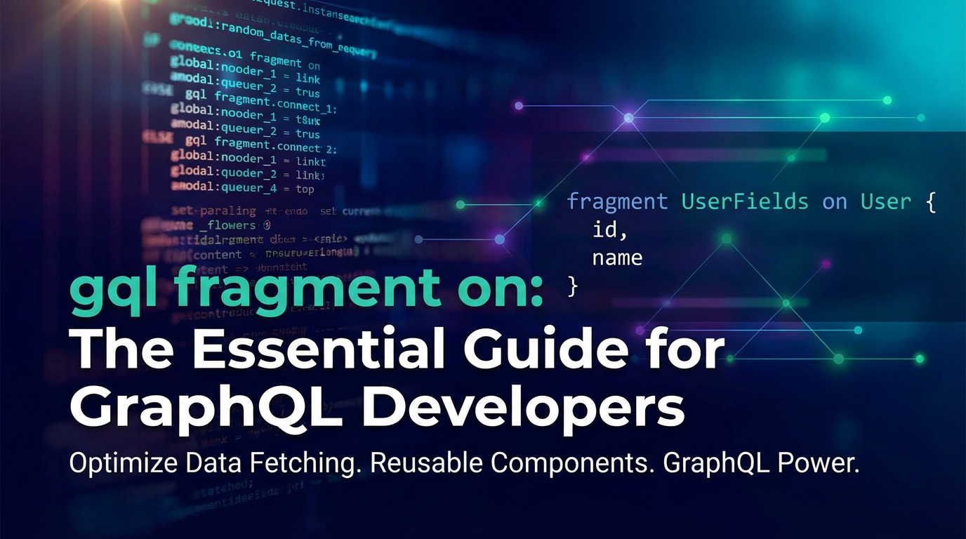 `gql fragment on`: The Essential Guide for GraphQL Developers