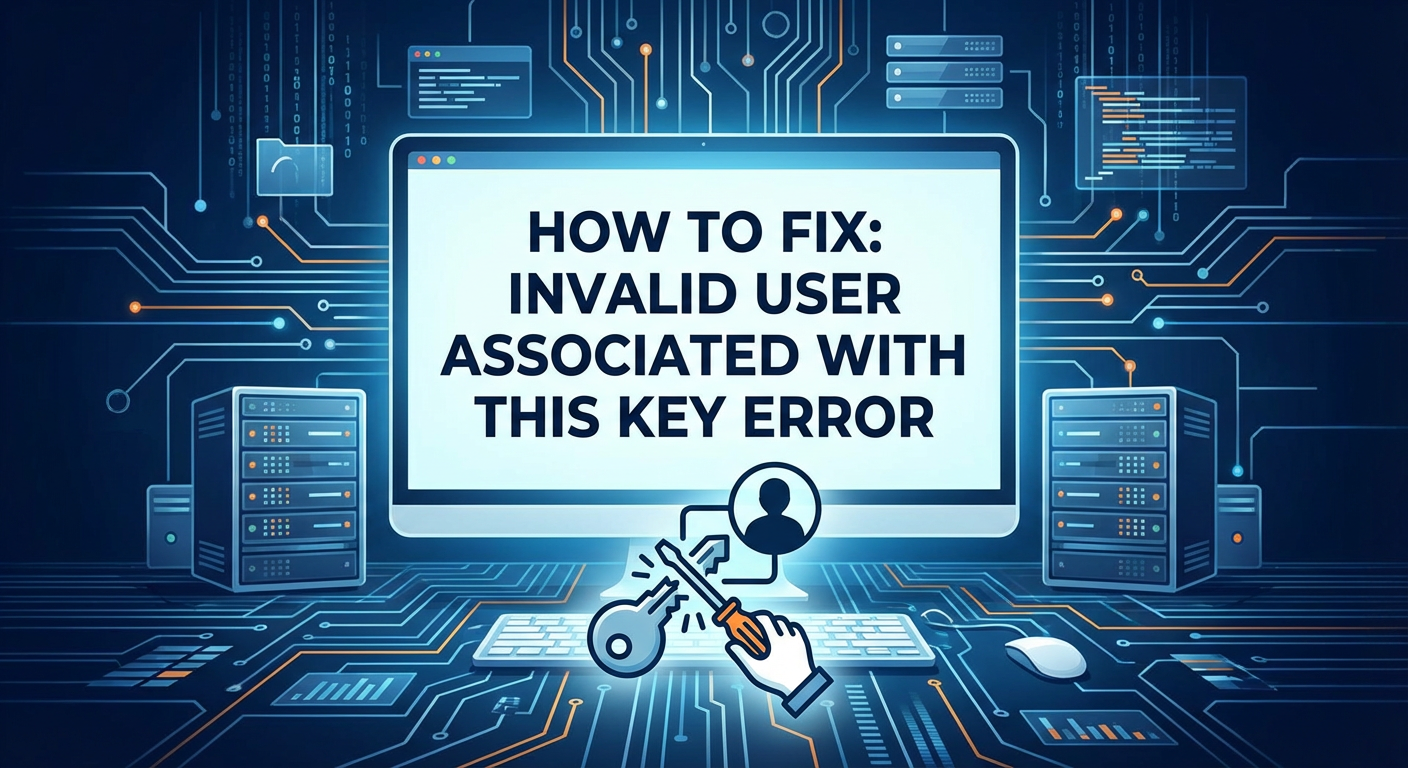 How to Fix: Invalid User Associated with This Key Error