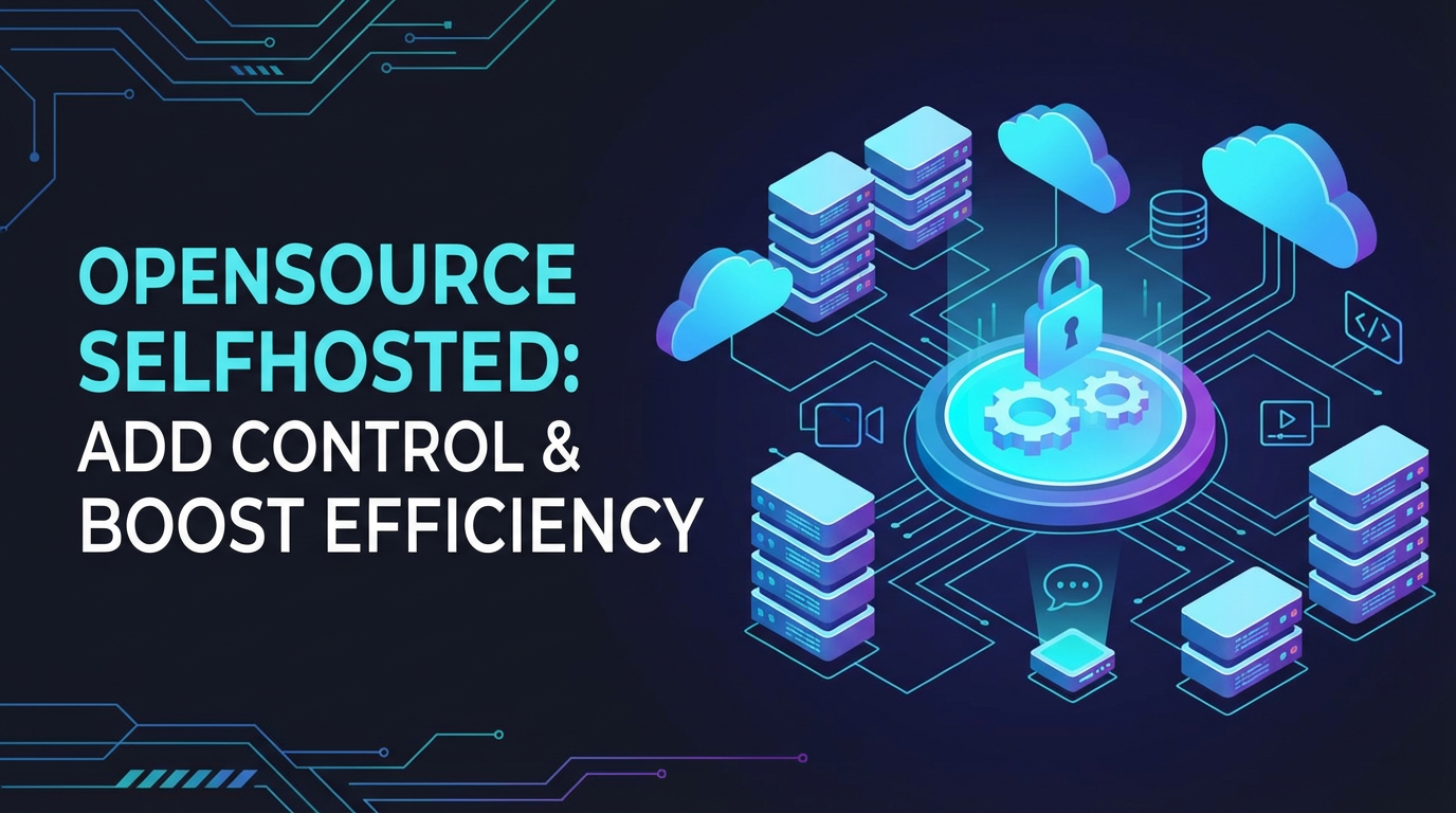 Opensource Selfhosted: Add Control & Boost Efficiency