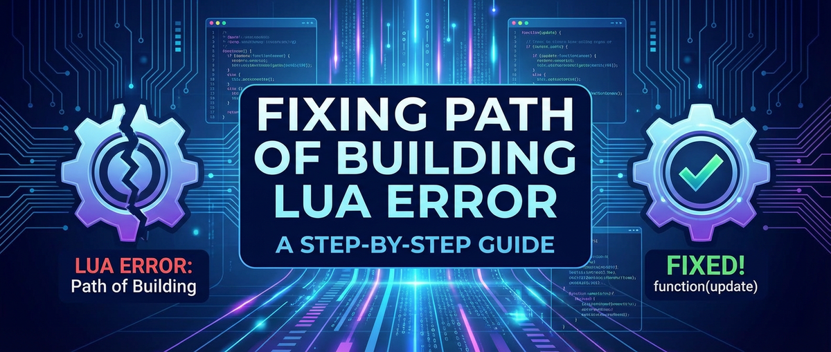 Fixing Path of Building Lua Error: A Step-by-Step Guide