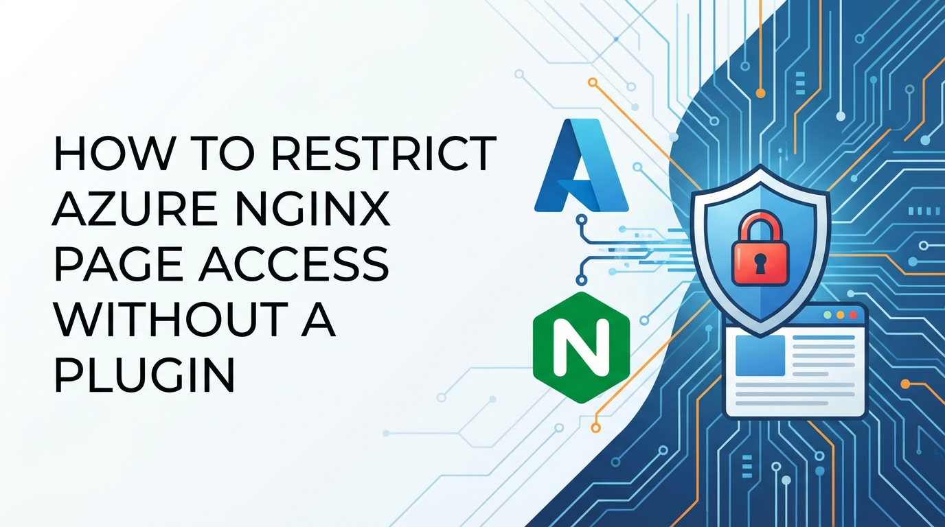 How to Restrict Azure Nginx Page Access Without a Plugin