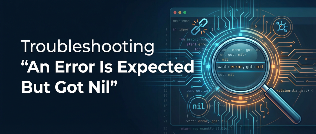 Troubleshooting 'An Error Is Expected But Got Nil'