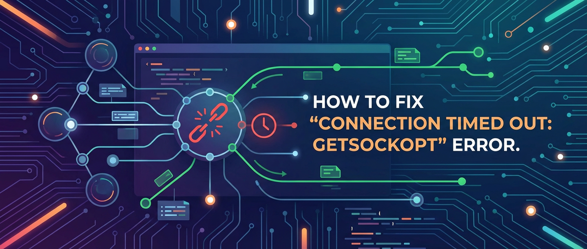 How to Fix 'connection timed out: getsockopt' Error