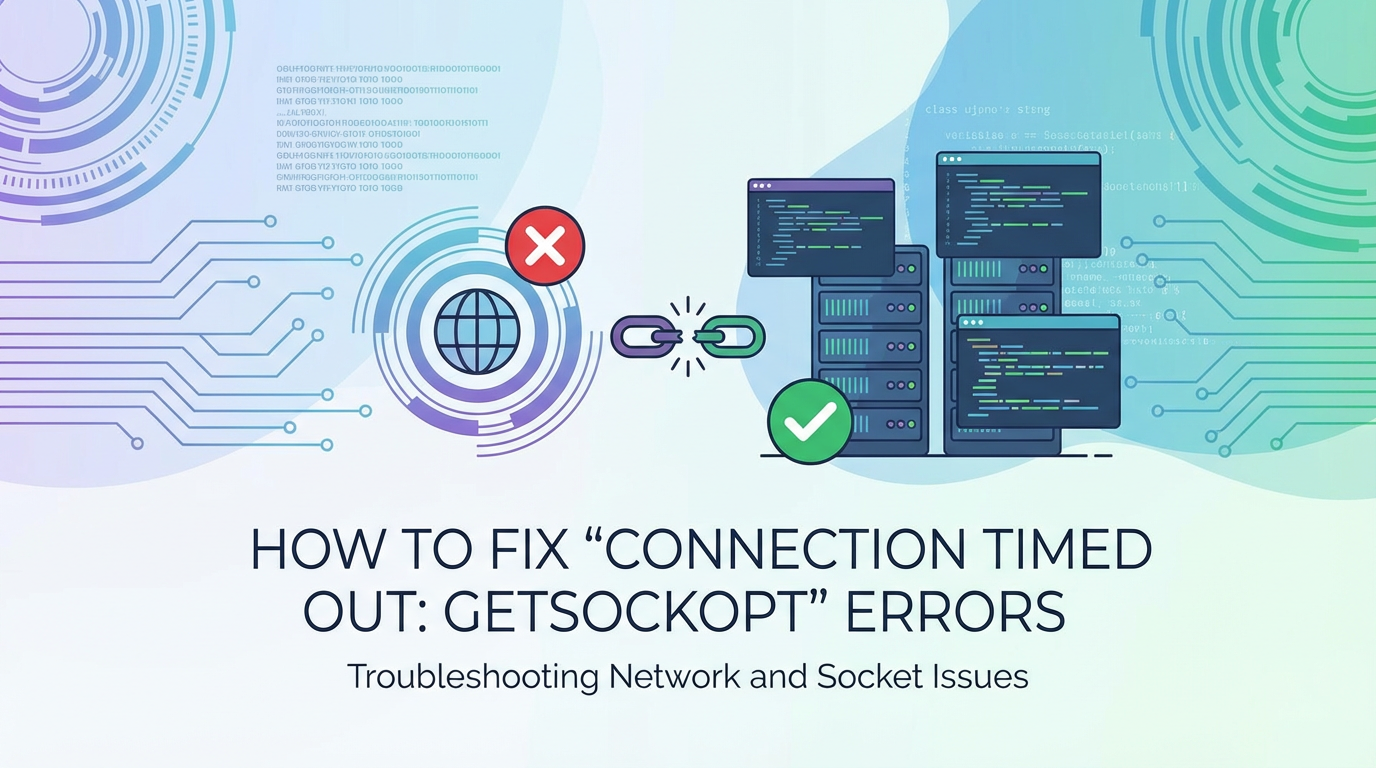 How to Fix 'connection timed out: getsockopt' Errors