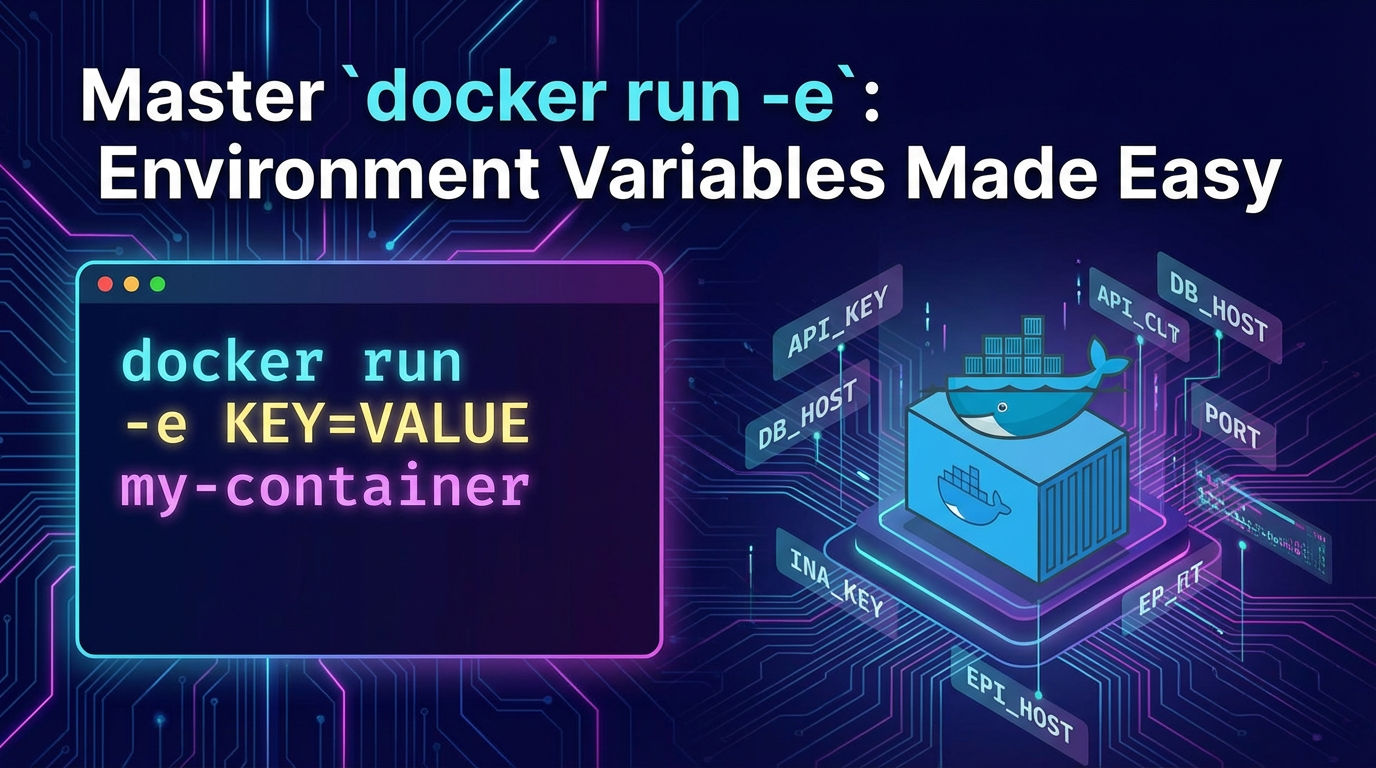 Master `docker run -e`: Environment Variables Made Easy